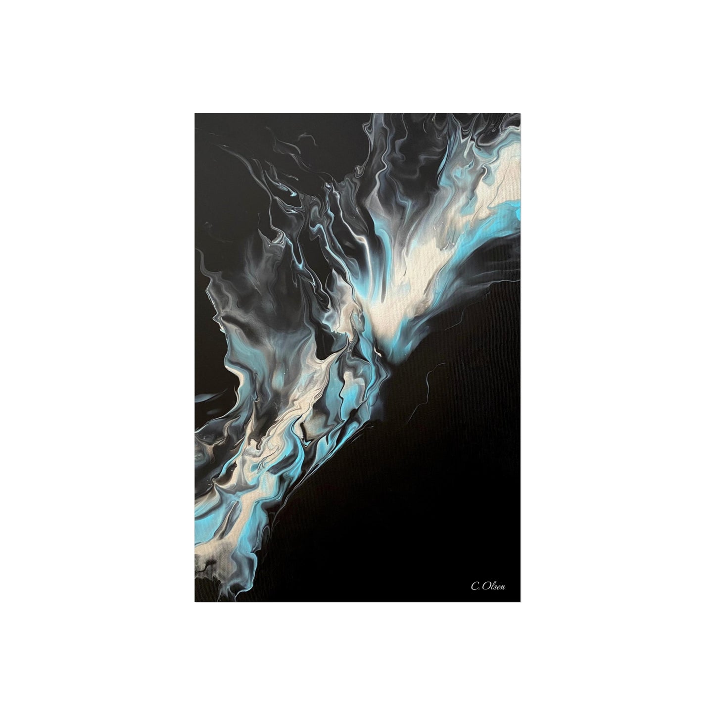 Black silver sky Fine Art Posters.