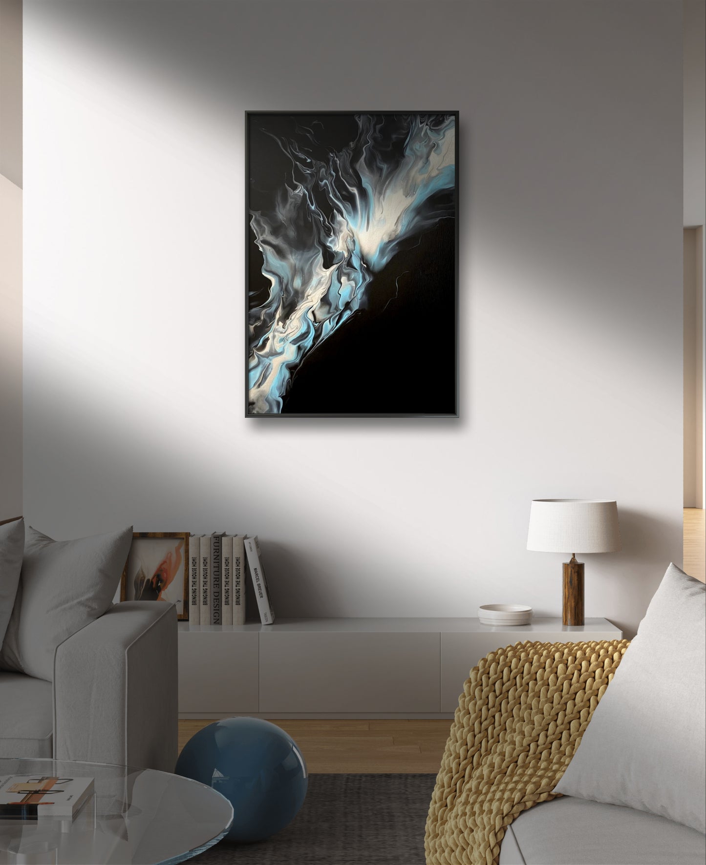 Black silver sky Fine Art Posters.